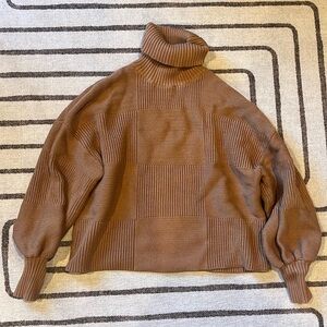 Staud tan turtleneck sweater